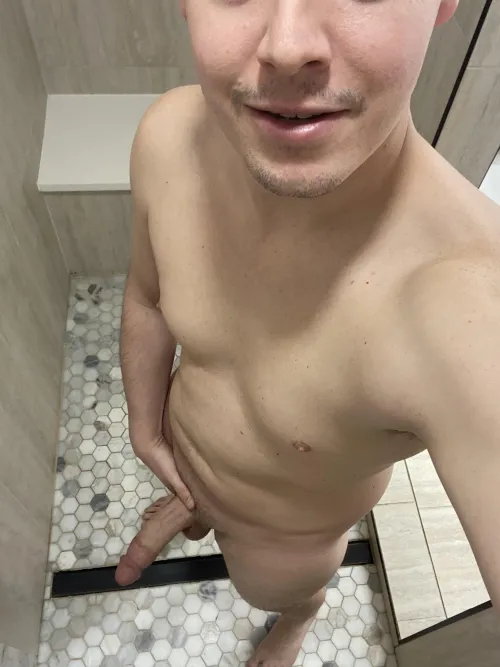 What a great workout! Open shower time! You peeking?