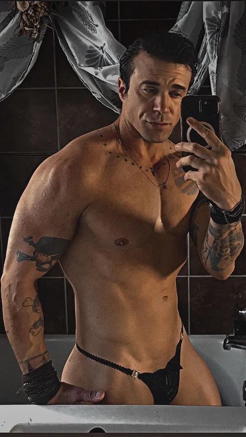 42 next week. So I treated myself to this black lace thong