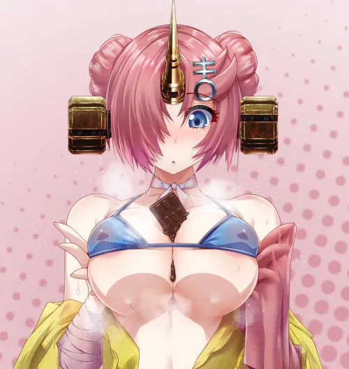 A chocolate bar and a Busty electric battery for valentines