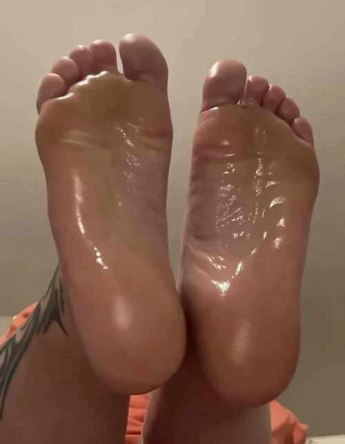 All oiled up and wrinkly 