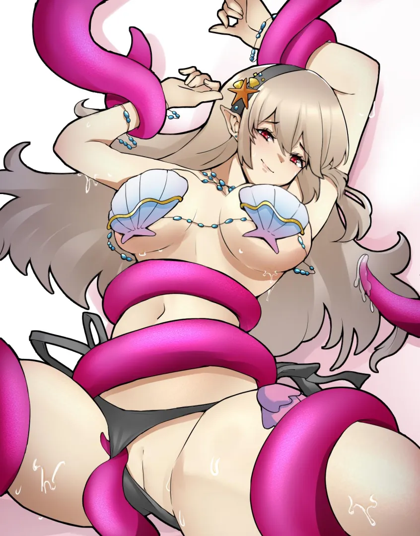 Corrin enjoying some of Camilla's tentacle magic (1340Smile)