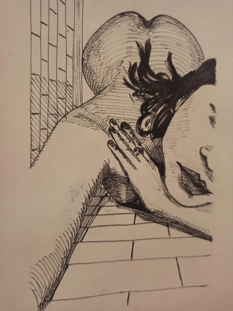 Dripping in the shower, inkpen