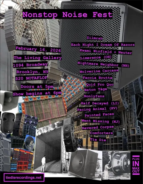 NONSTOP NOISE FEST - BROOKLYN, NY 2/16