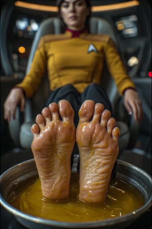 Olive Oil Foot Bath--the Star Trek Edition!