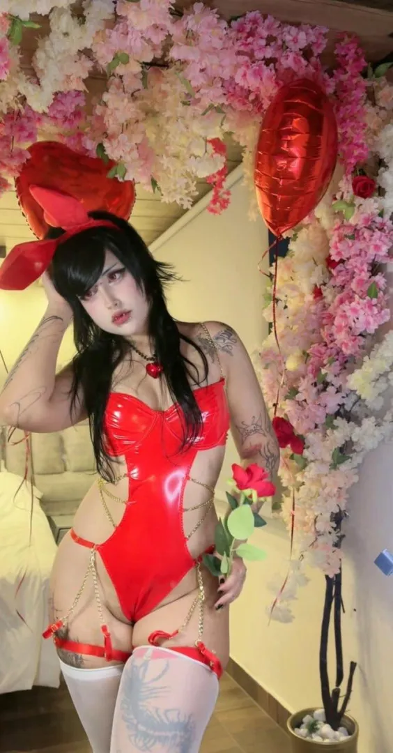 red latex my fav outfit!