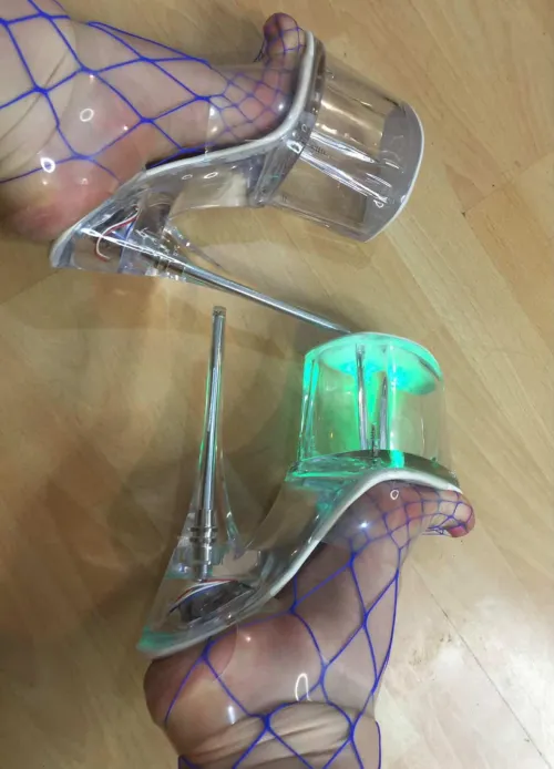 Sexy clear heels