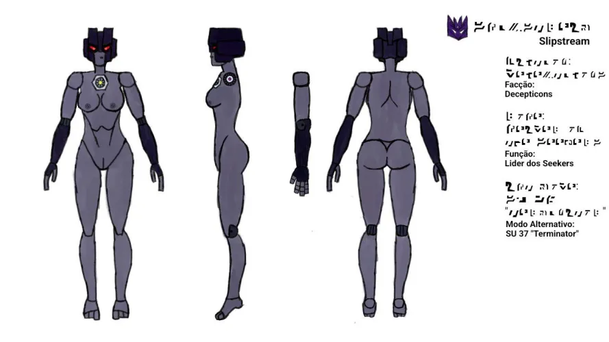 Slipstream nude Ref Sheet for my AU (also my first NSFW art)