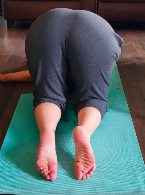 Are you watching my feet while I do yoga? ....