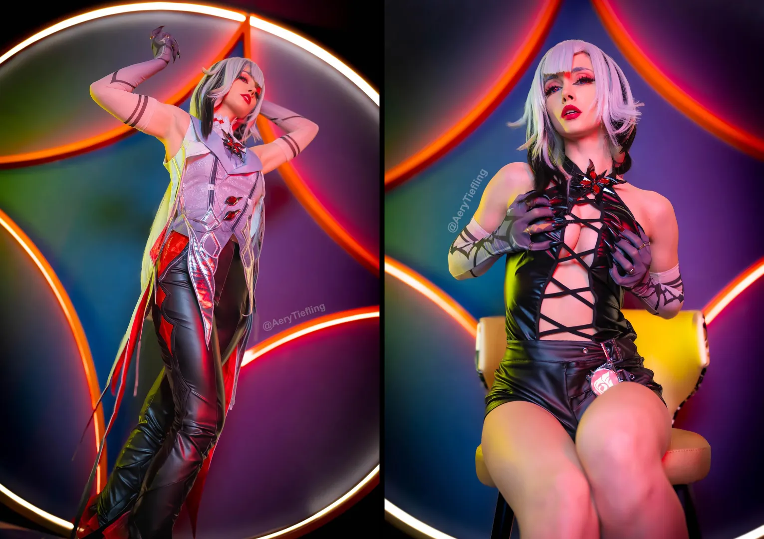 Arlecchino from Genshin Impact by Aery Tiefling [OC]