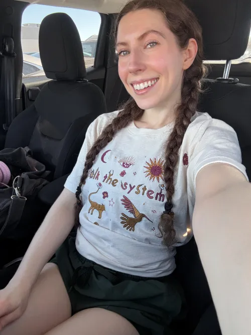 Double braids for today’s workout 