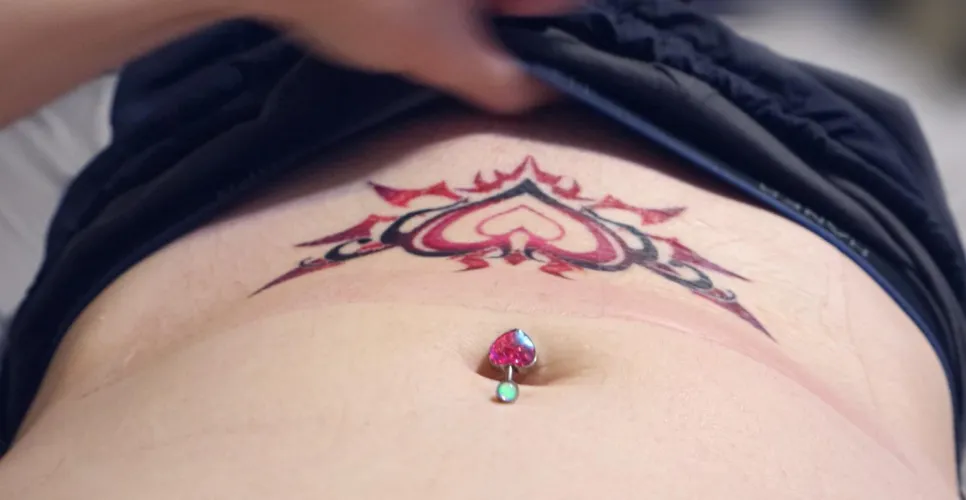 First morning after getting my permanent womb tattoo