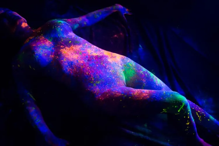 Holi Powder in studio