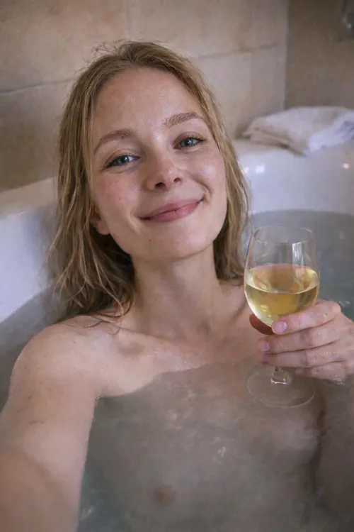 Hot water + wine = relaxation