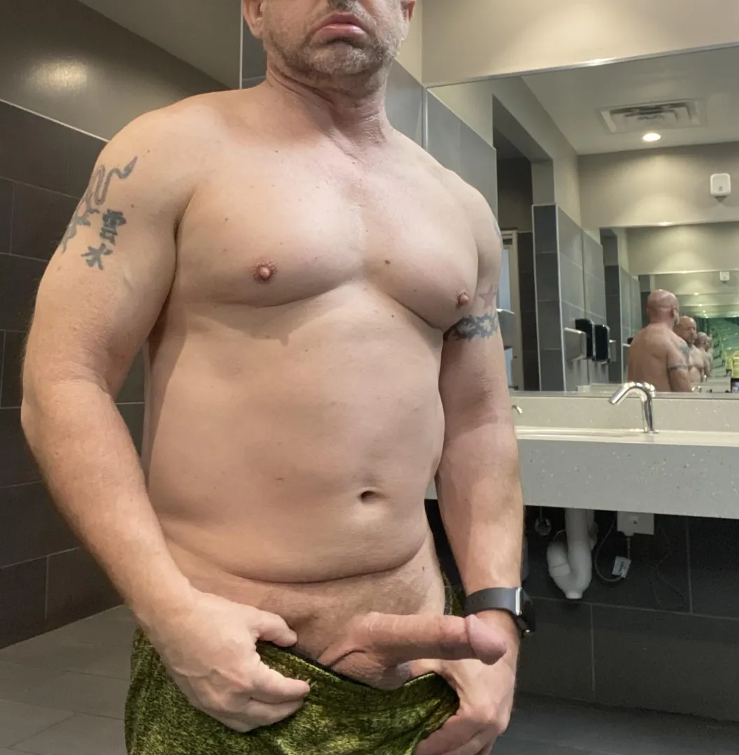 I get to the locker room early