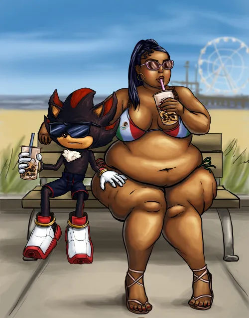 Shadow and his Valentine by me