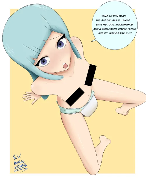 Speedpaint of Useless Miwa from JJK