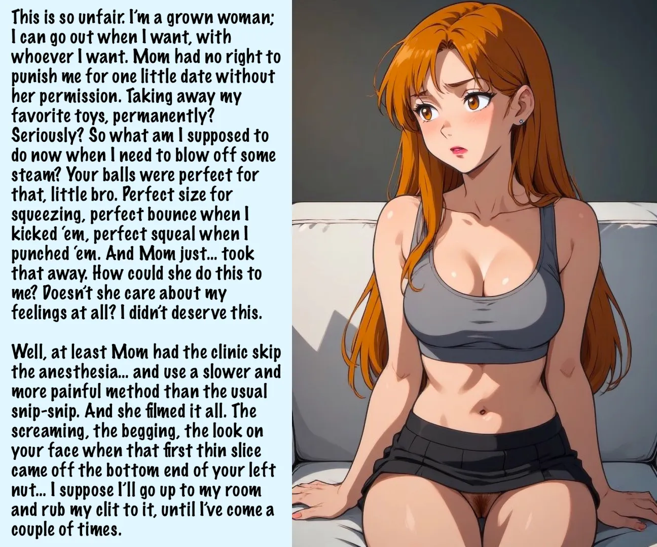 Your balls were her favorite toys… [AI Image] (punishment81 on ImageFap)