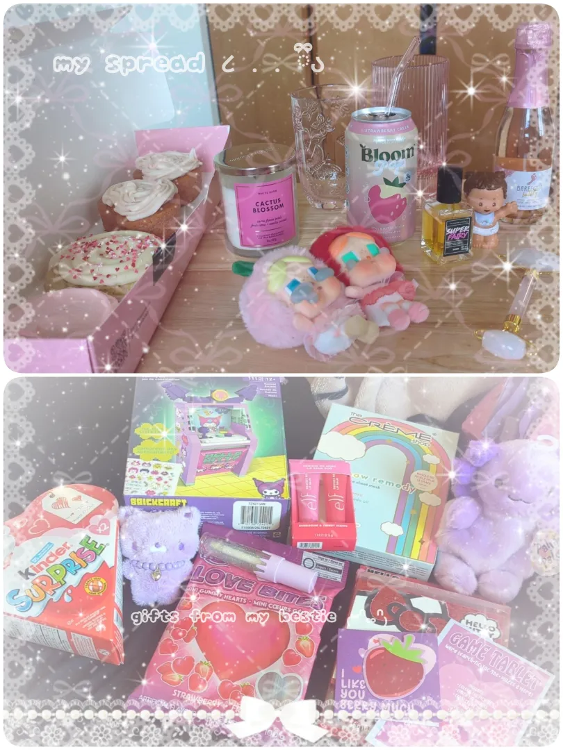 Ი︵ my lil valentines spread & some prezzies from a friend