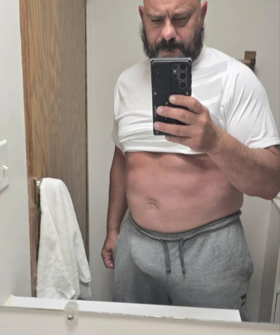 48 dad showing off