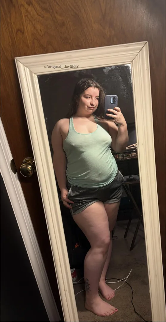 Best thing about tank tops is the pokies