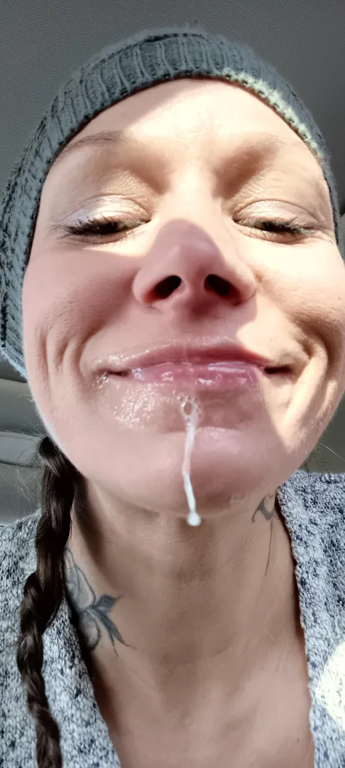 Cum from a fan at a trail head