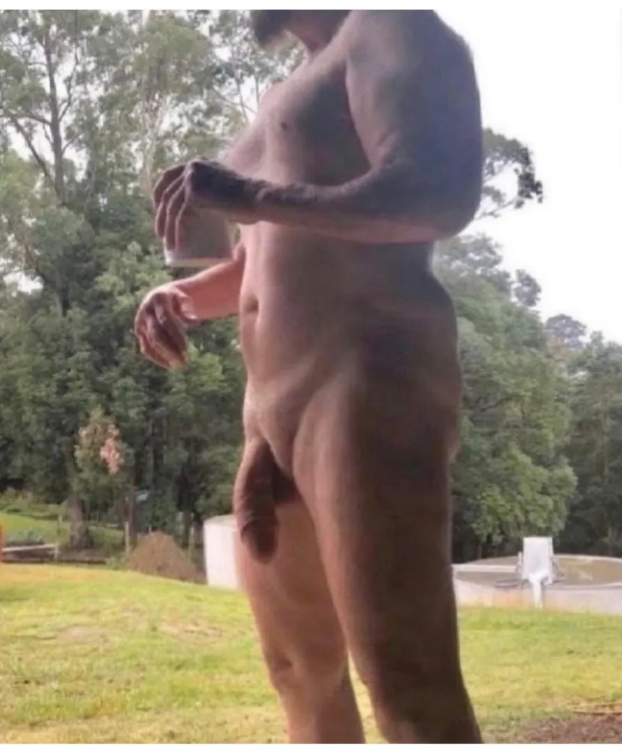 Early morning coffee no clothes on today