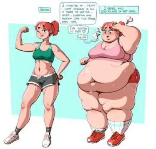 [F4F] fit to fat roleplay. The fit person can end up being a shell of what she once was or she can be a somewhat strong fat person that helps future generations get to their fitness goals. Whip into shape babyyyyyyyyyyyyyyyyyyyyyyyyyyyy