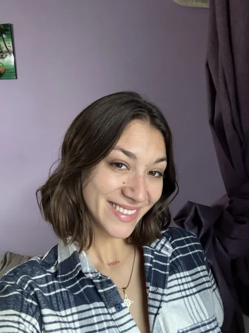 grinning at my phone like I just got good news