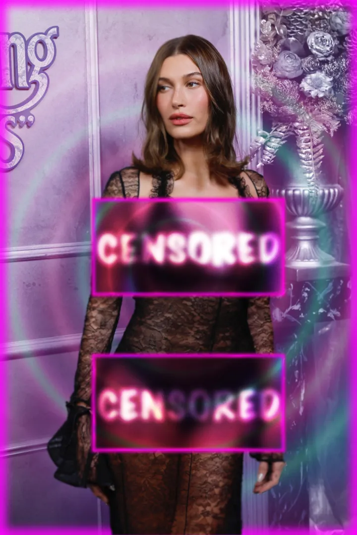 Hailey Bieber - Censored