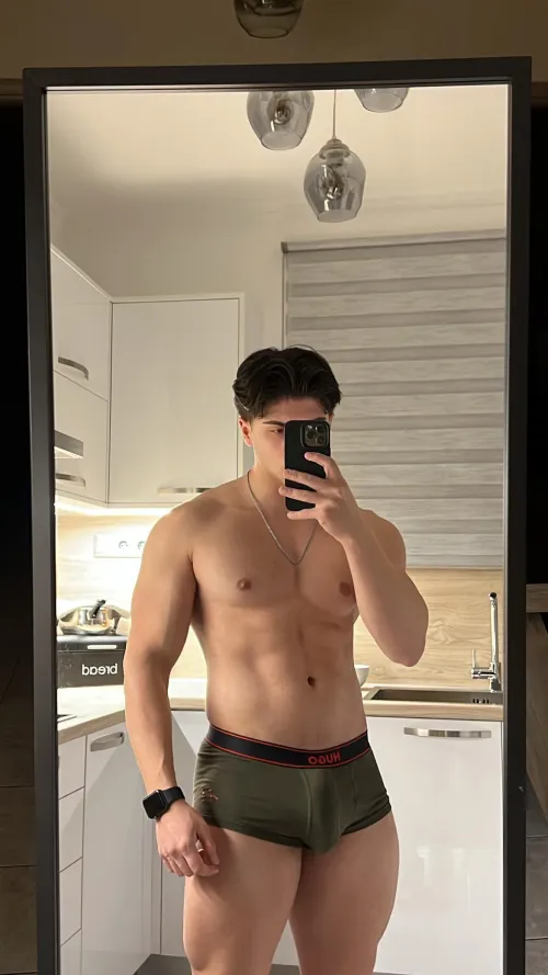 My bulge was really showing here…