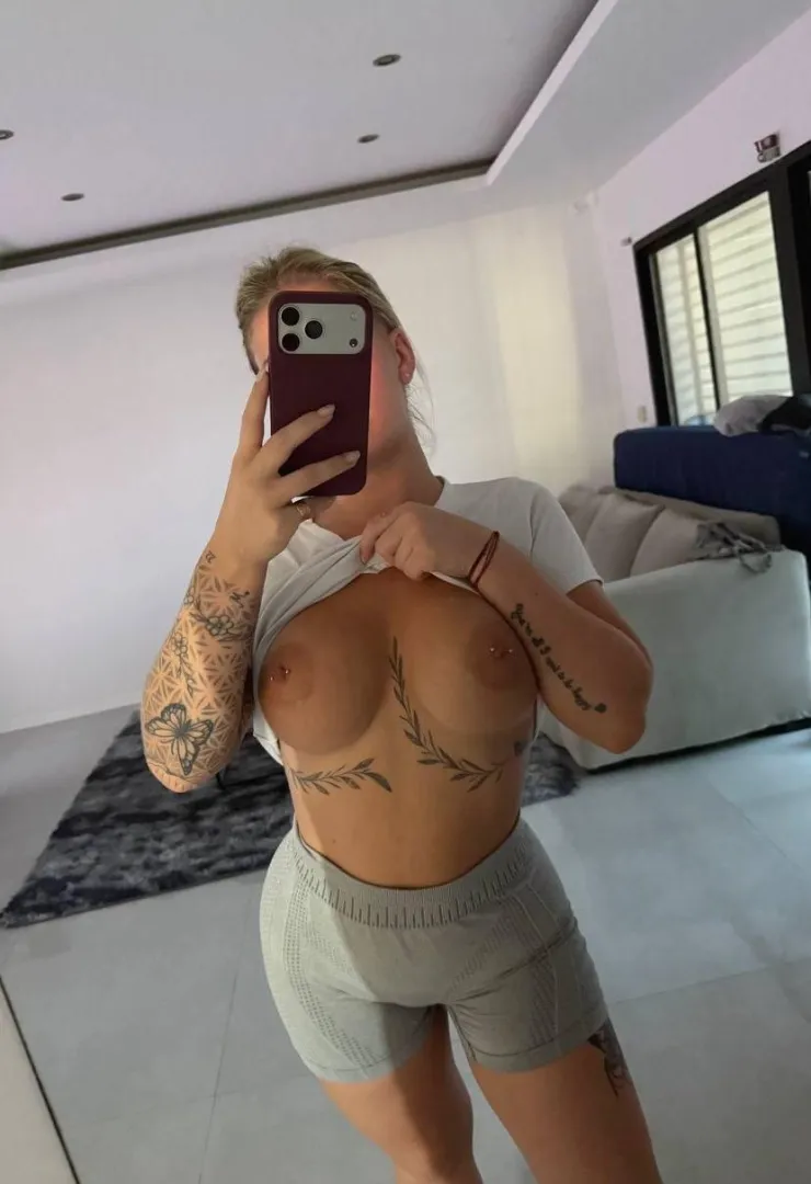 No bra today, does that bother you?