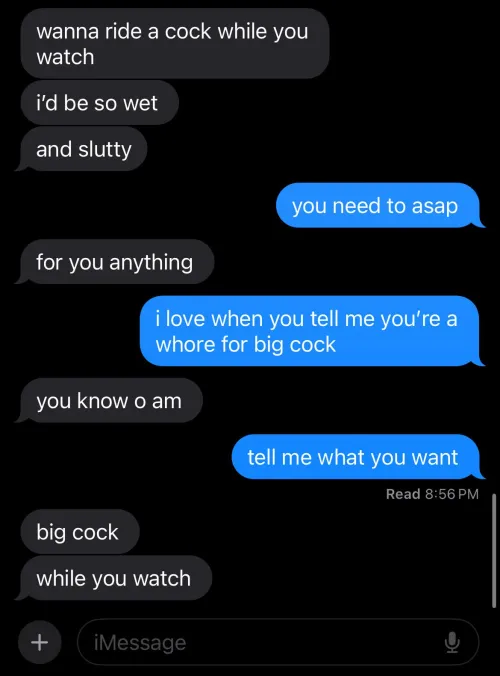 no caption needed, she wants it to be a reality