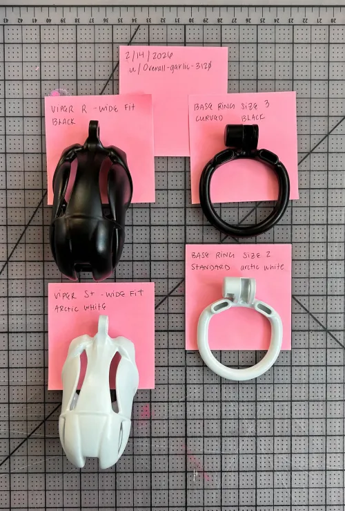 [US / Philadelphia]—[Viper R - Wide, Black | Ring #3 Curved, Black | Viper S+ - Wide, Arctic White | Ring #2, Standard, Arctic White]—[SELL]