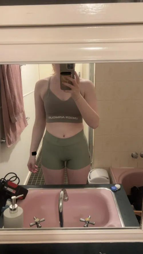 Very sweaty and dirty after the gym