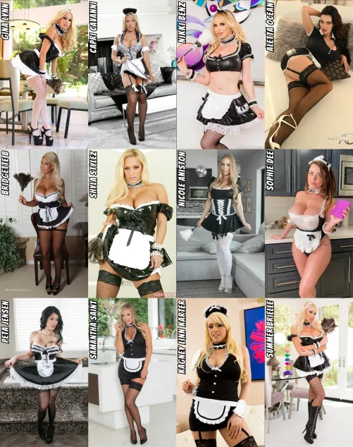 Who looks best as the maid?