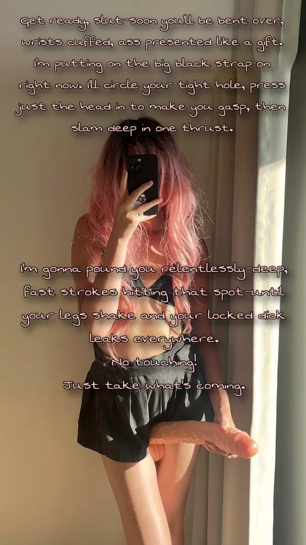 Your future in 5 mins! Strap-on deep, fast strokes, shaking and leaking  [imagefap: princessdollmie]