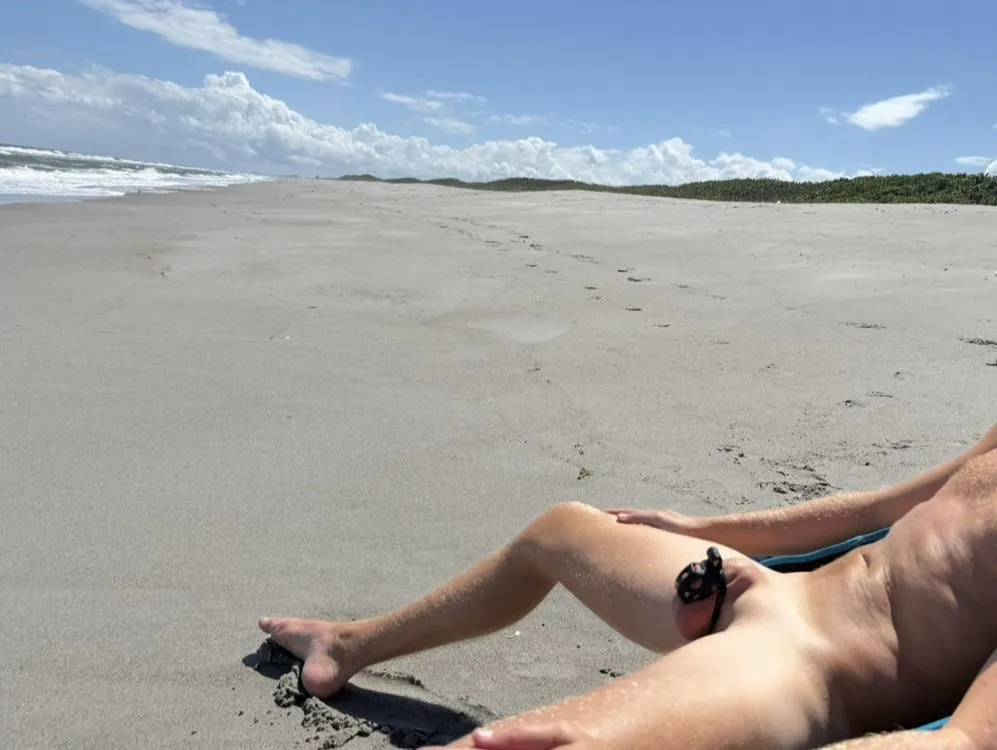 Finally getting sun in my caged cock again.