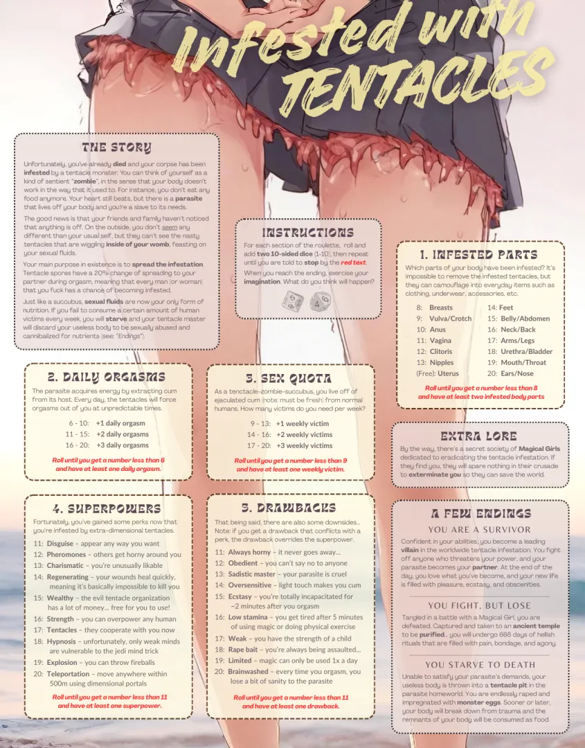 Infested with Tentacles [RYOA/Roulette] [FPOV] [Fsub] [Dark]
