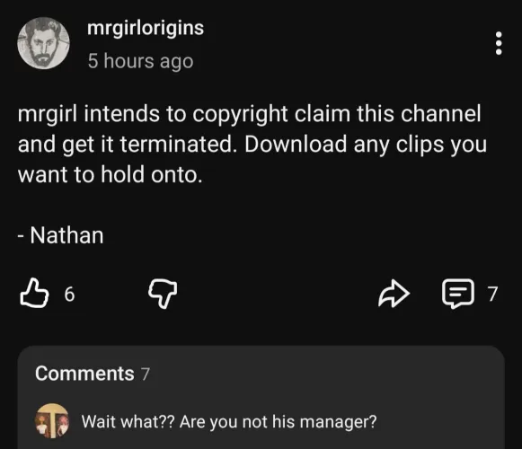 MrGirl is determined to make sure absolutely no one sees his content