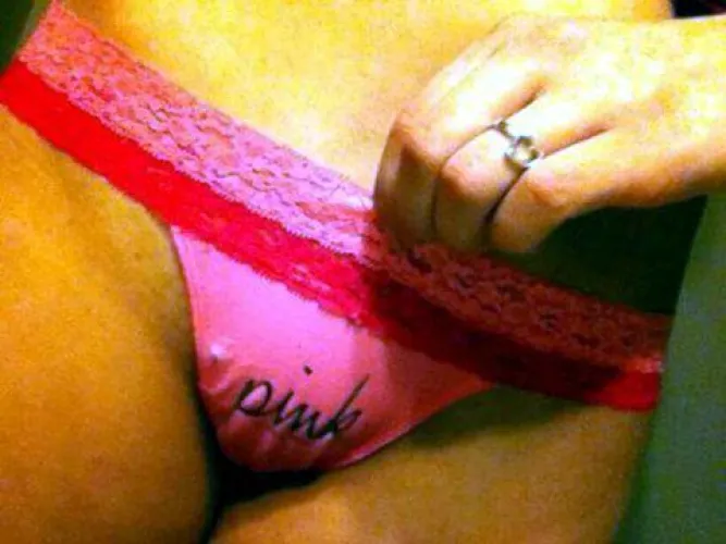 My tight little pink thong
