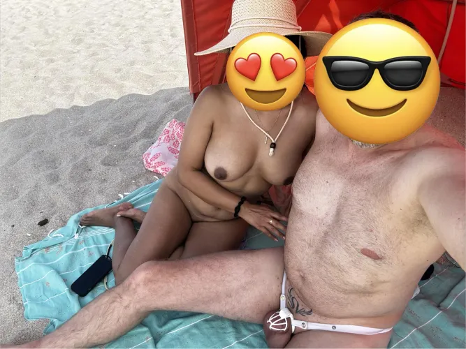 Nude beach chastity