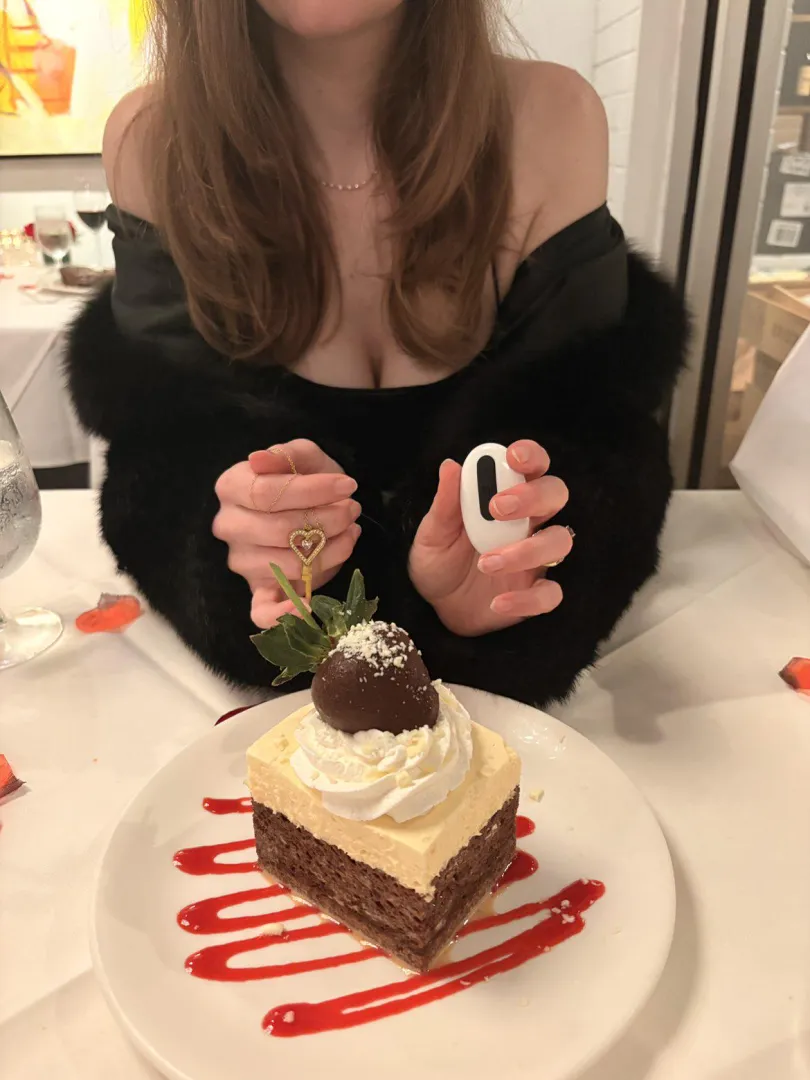 POV: I’m smiling across the table with your key and plug remote on our fancy Valentine's date. You’re sitting a little straighter.