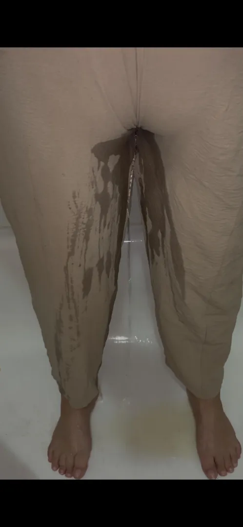 Uh oh  baby made a big pee pee 