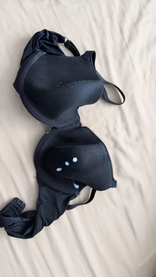 Cute little drops on her dirty bra