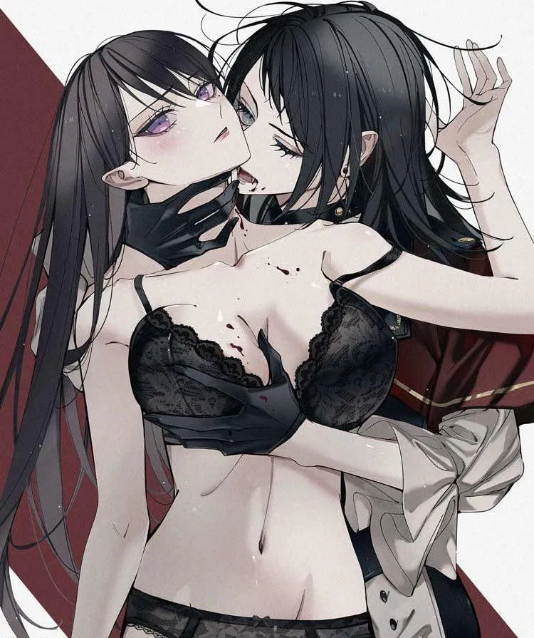 Vampire Umiri with Taki under her thrall [BanG Dream!] (kourui_07)