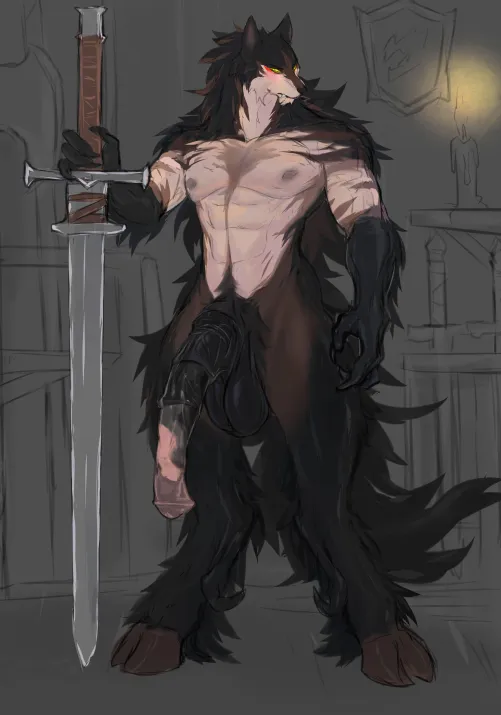 Beast man looks at you like this, what you do? (laobai)