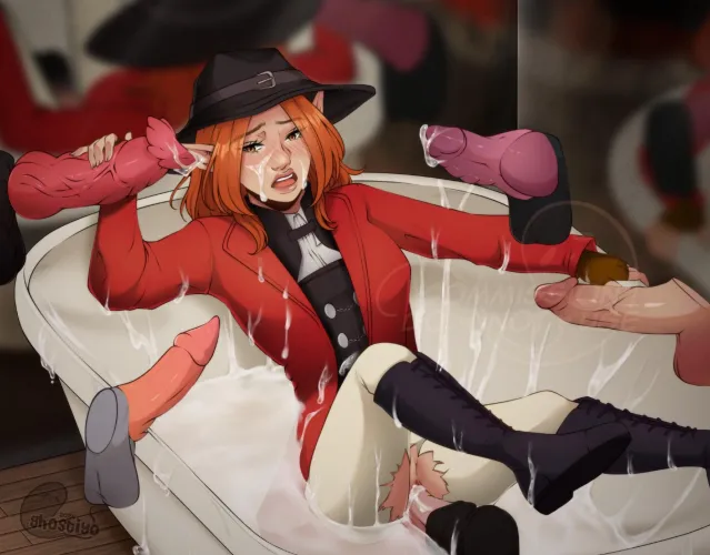 Drenched in cum (ghostiyo)