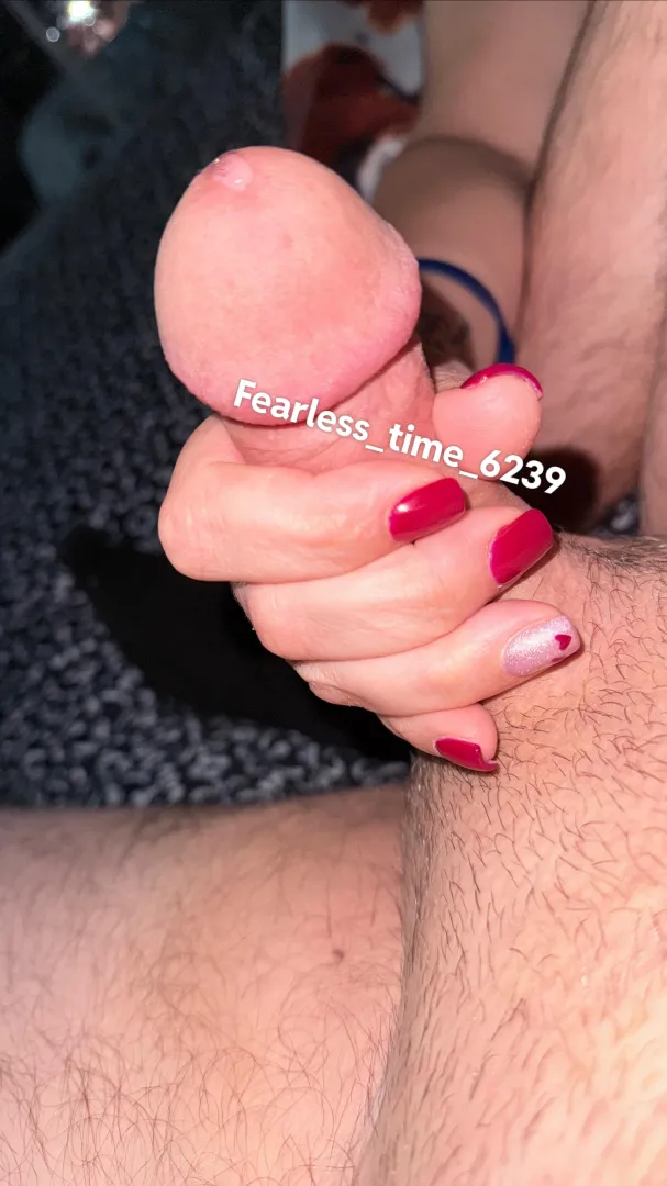 Her nails always look amazing wrapped around my cock