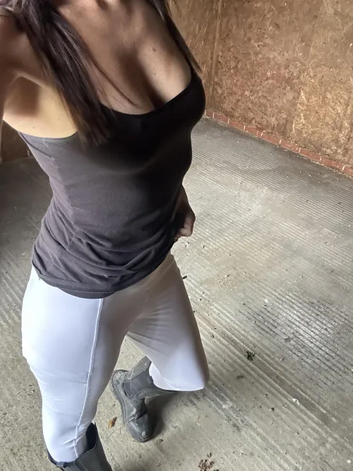 I never wear underwear when at the stables