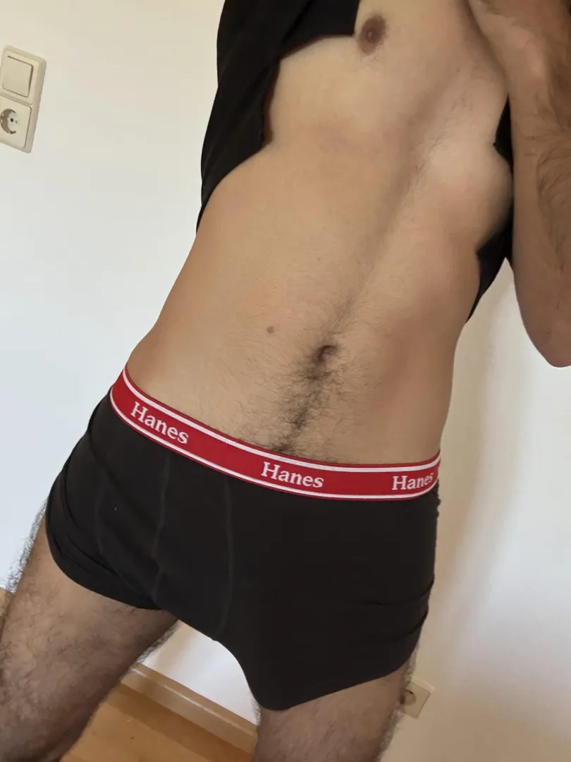 Just a guy and his briefs.